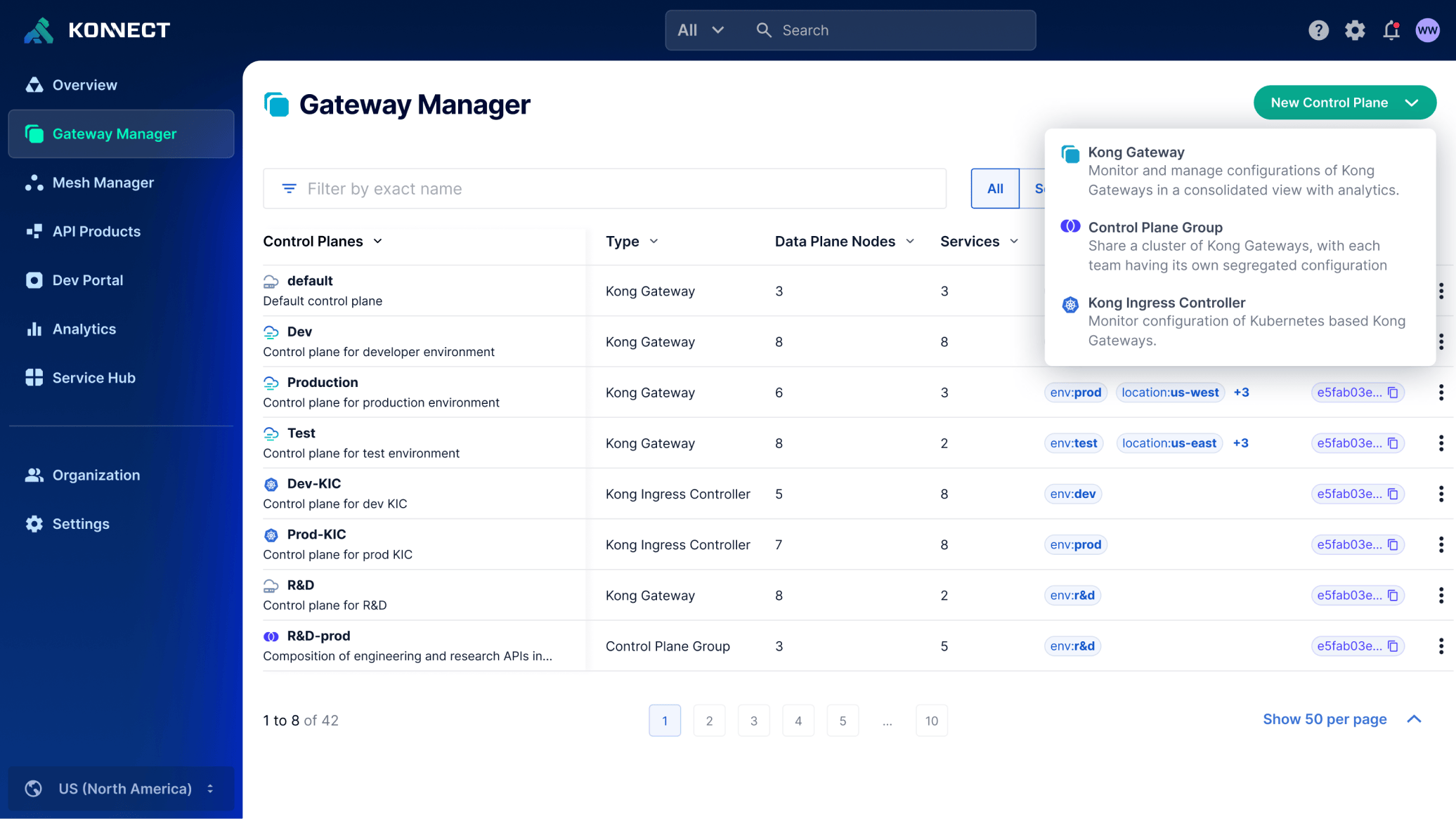 Gateway Manager | Kong Konnect | Kong株式会社